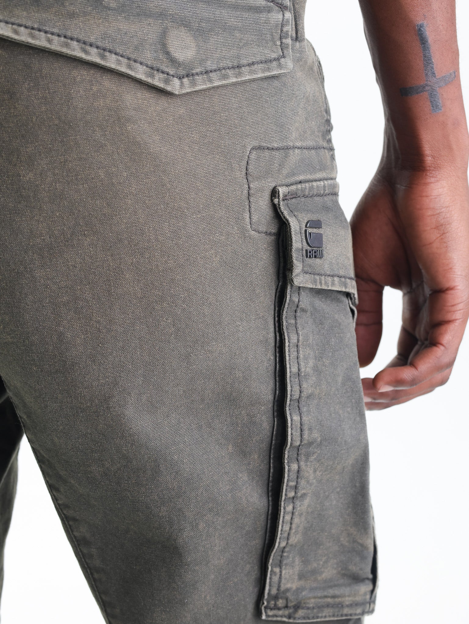 G Star Cargo Pants Zip 3D Regular Tapered Green